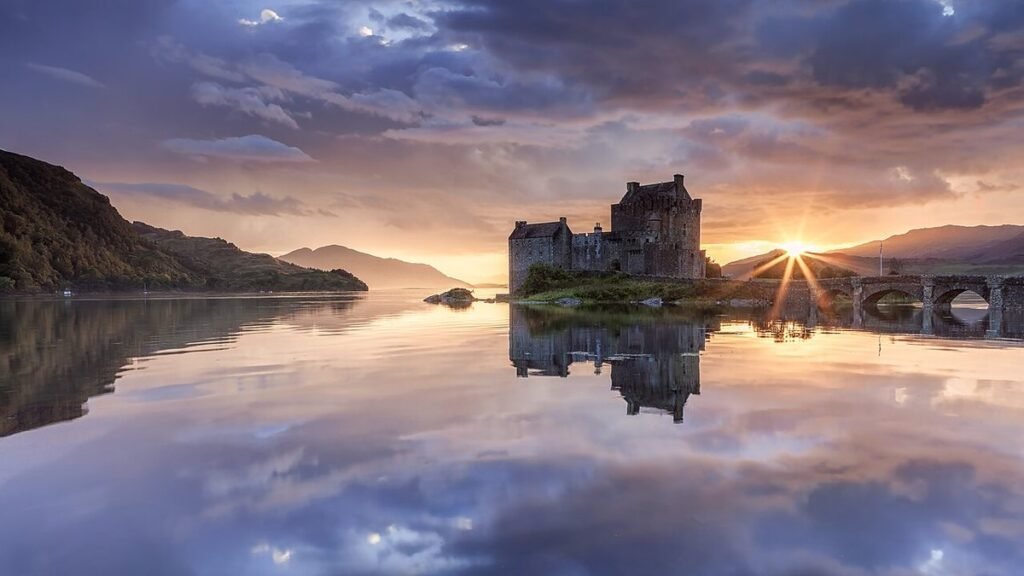 Eilean Donan Castle at dusk